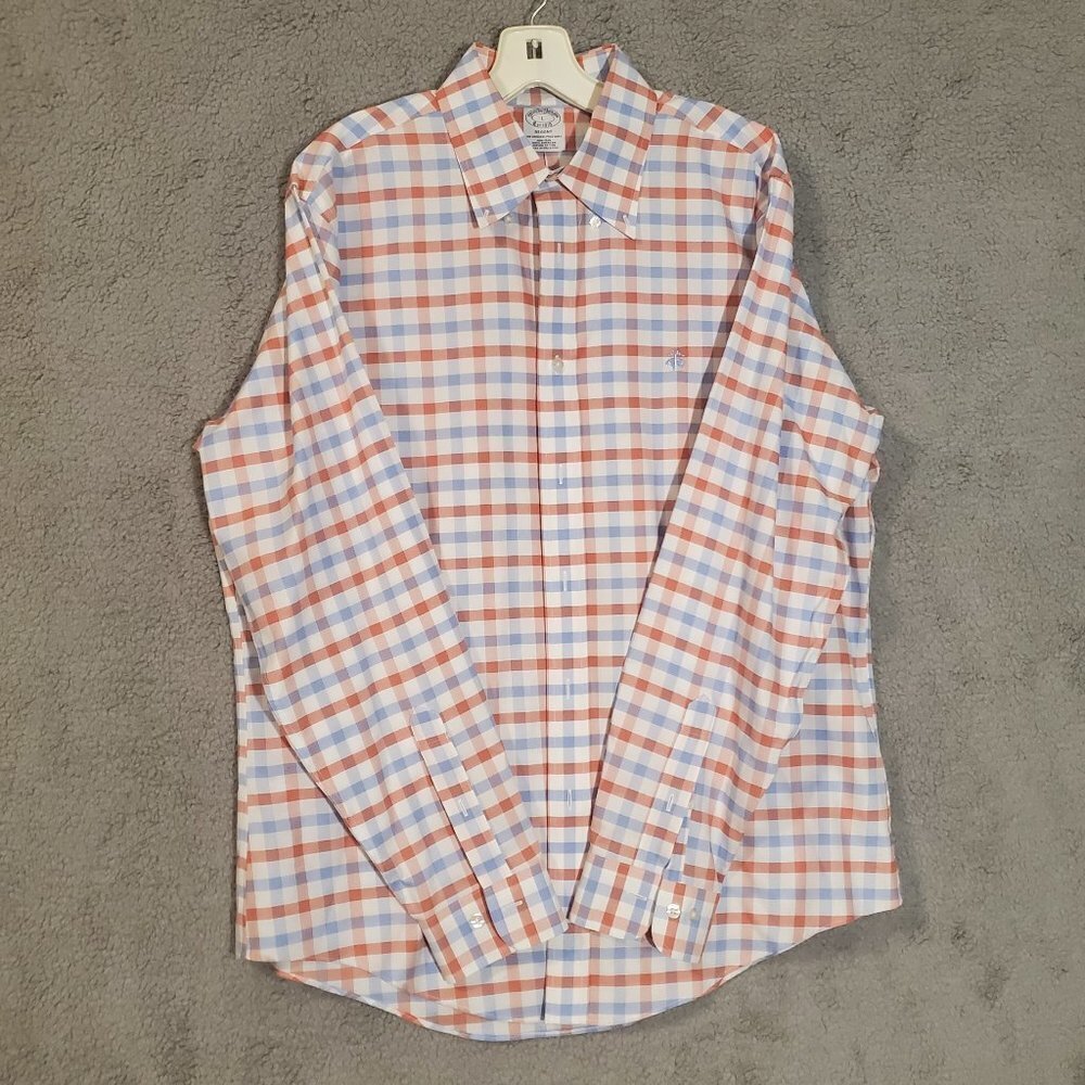 Regent Flannel Checkered Polo Shirt Size L Mens